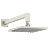 Abey Gareth Ashton Square Brass Horizontal Shower Arm and Rose - Brushed Nickel